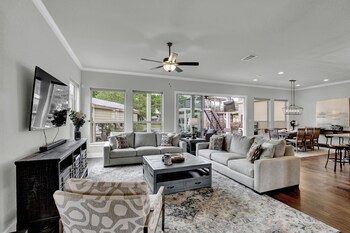 stunning luxury lake home with waterfront and dock