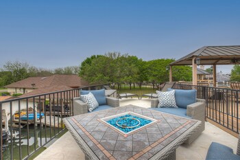 stunning luxury lake home with waterfront and dock