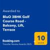 bluo 3bhk golf course road balcony lift