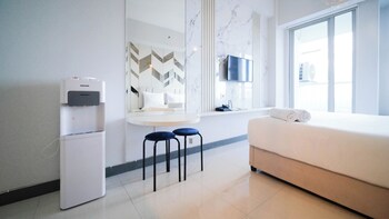 comfy studio no kitchen apartment at benson supermall mansion