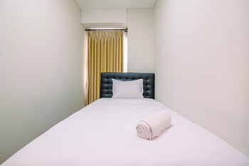 modern look and homey 2br transpark cibubur apartment near mall