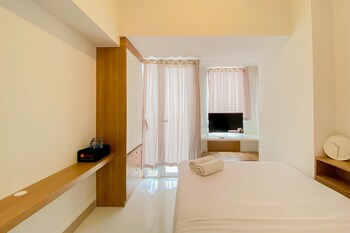 warm and simply look studio apartment at tokyo riverside pik 2