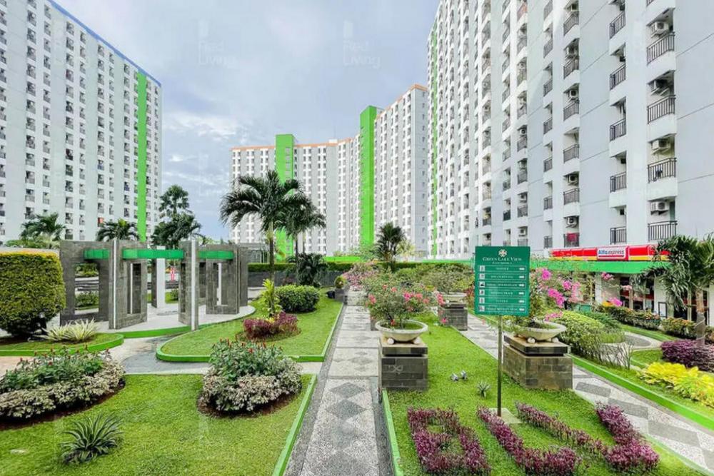 redliving apartemen green lake view ciputat hanna property tower b