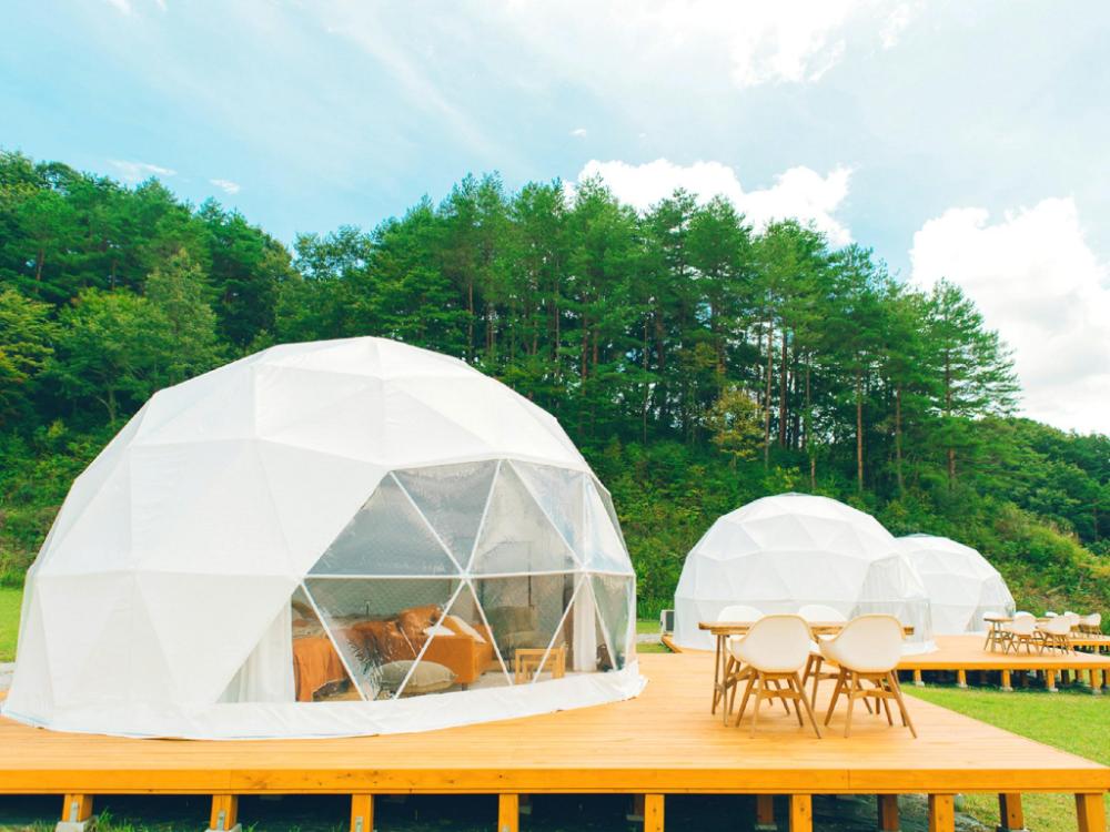 onsen glamping wooods geihoku