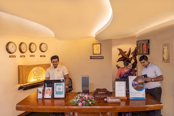 gokulam grand turtle on the beach