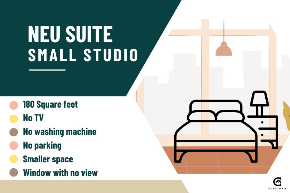 neusuite cozy studio by guestonic