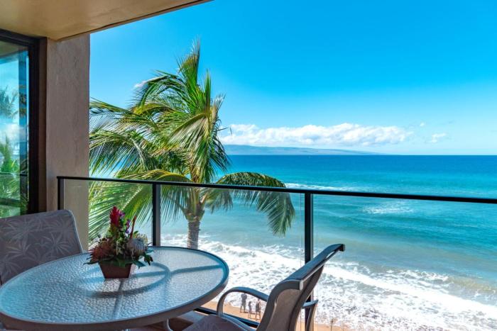 k b m resorts mahana mah 419 stunning ocean front includes rental car