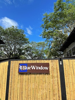 blue window
