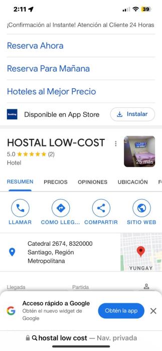 hostal low cost