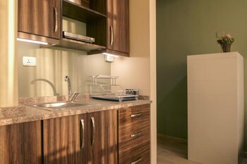 46 serviced apartments