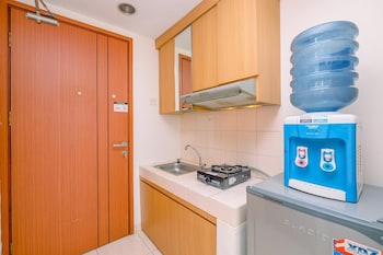 cozy living studio room at margonda residence 3 apartment