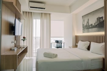 good and homey studio at pacific garden alam sutera apartment