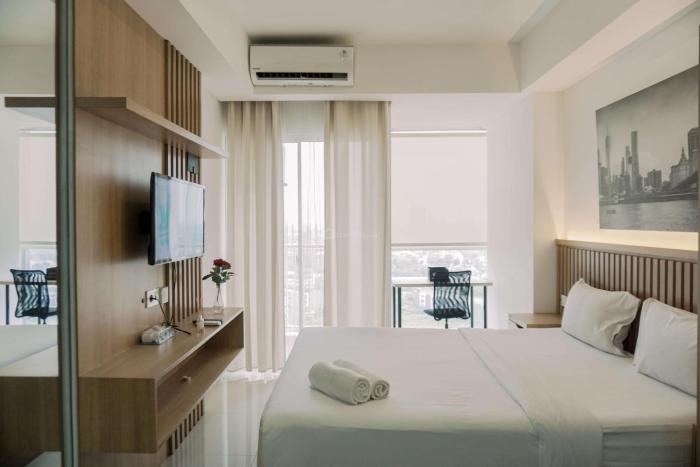 good and homey studio at pacific garden alam sutera apartment