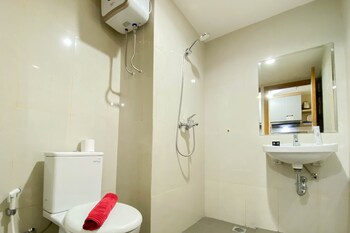 homey and well furnished studio gateway park lrt city bekasi apartment