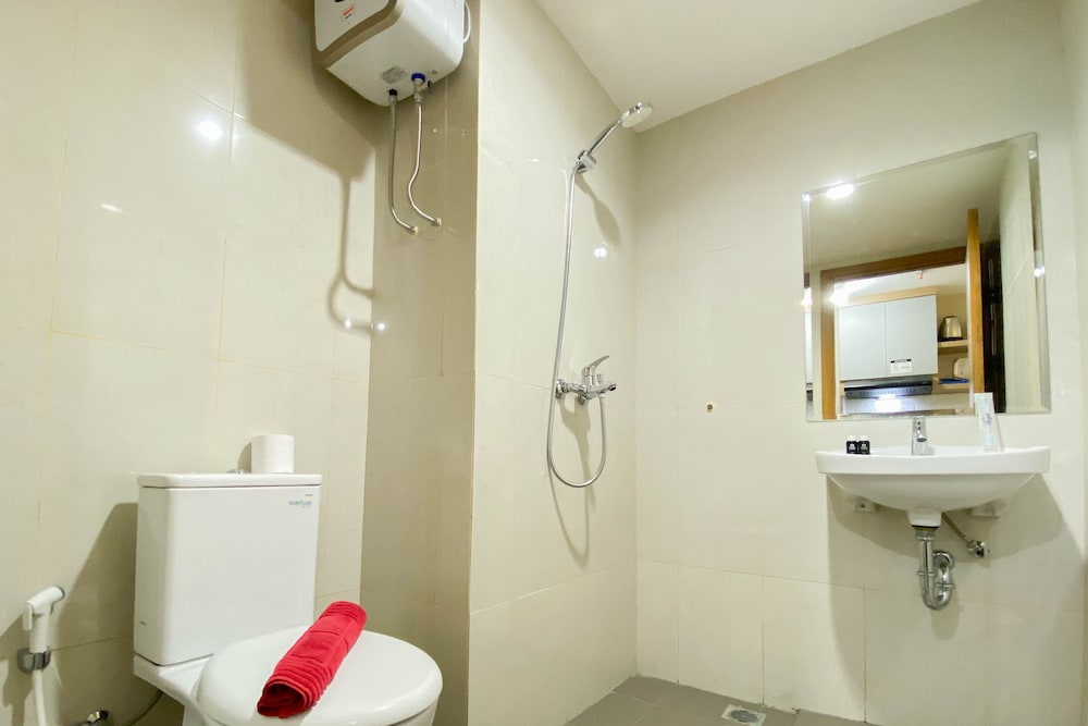 homey and well furnished studio gateway park lrt city bekasi apartment