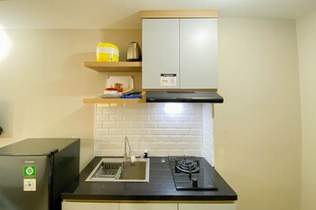 homey and well furnished studio gateway park lrt city bekasi apartment