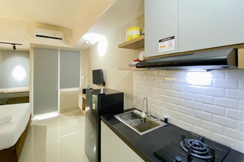 homey and well furnished studio gateway park lrt city bekasi apartment