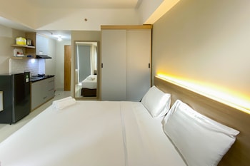 homey and well furnished studio gateway park lrt city bekasi apartment