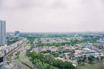 modern and comfy 1br at m town signature apartment