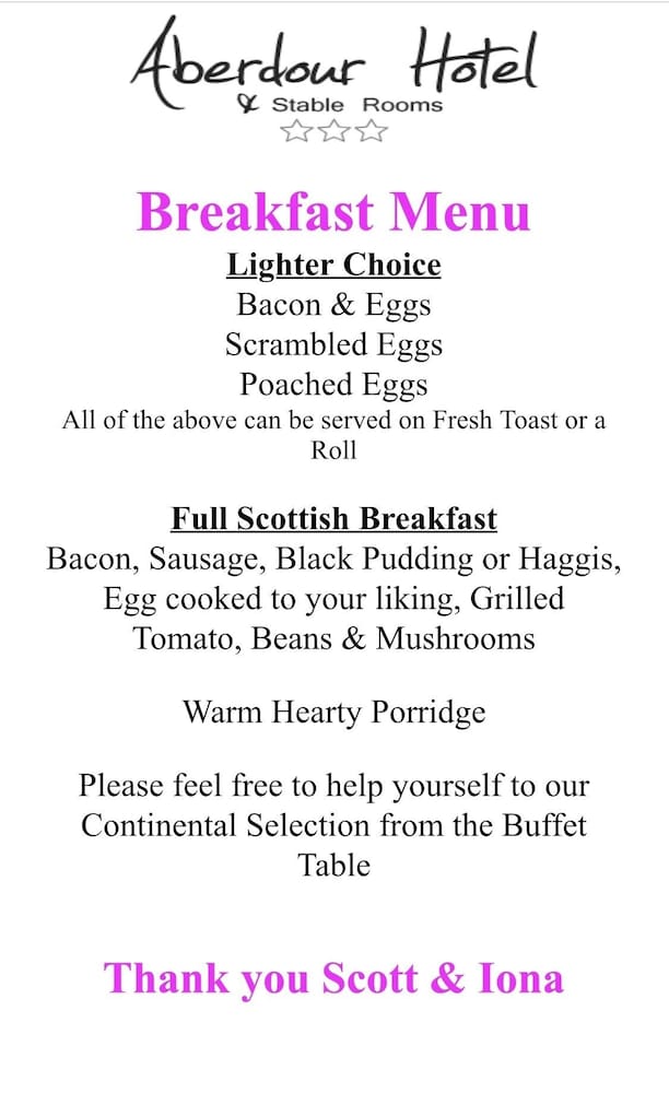 aberdour hotel stables rooms and beer garden