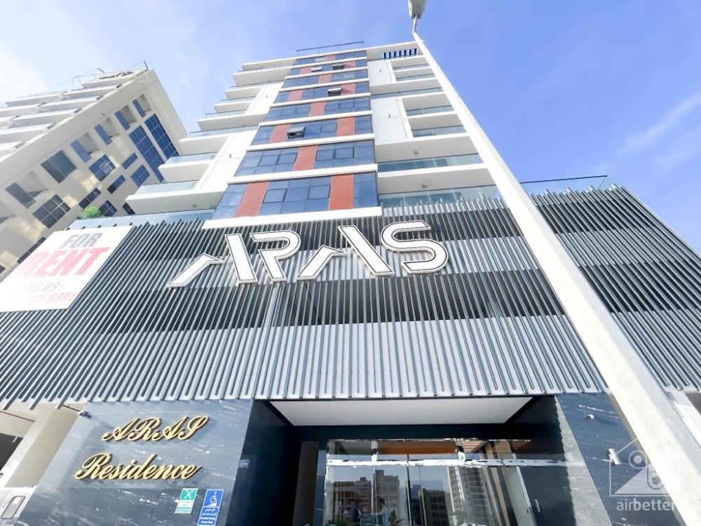 spacious studio with balcony in al majan