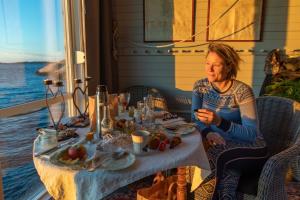 strandflickornas husen vid havet