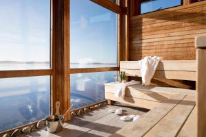 strandflickornas husen vid havet