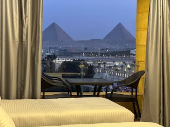 asia grand museum and pyramids view