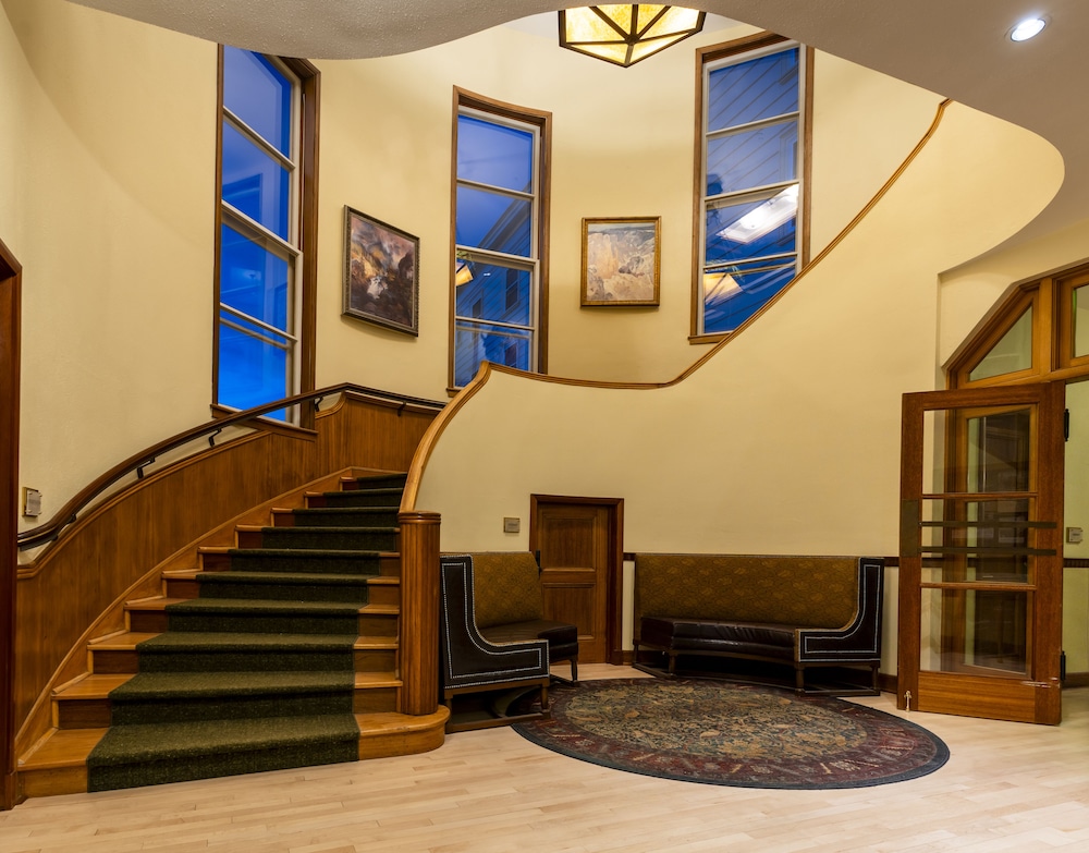 mammoth hot springs and cabins inside the park