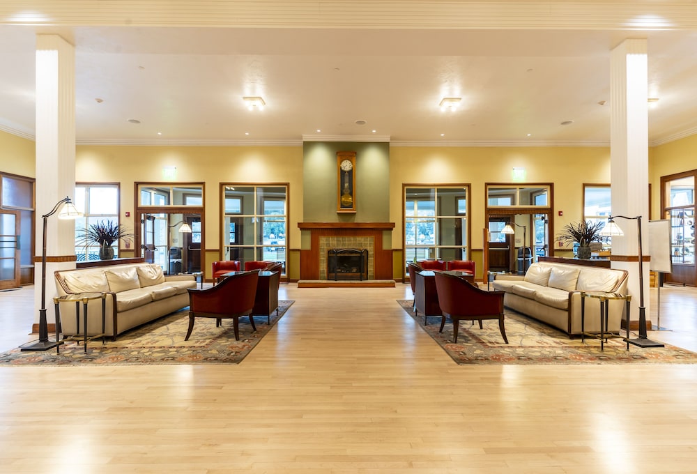 mammoth hot springs and cabins inside the park