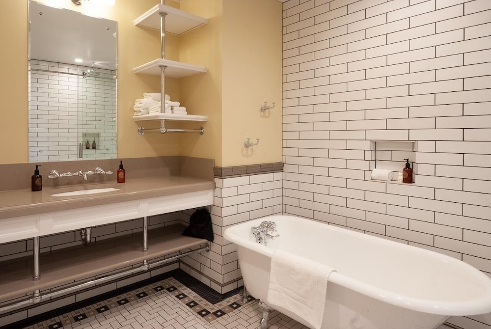 mammoth hot springs and cabins inside the park