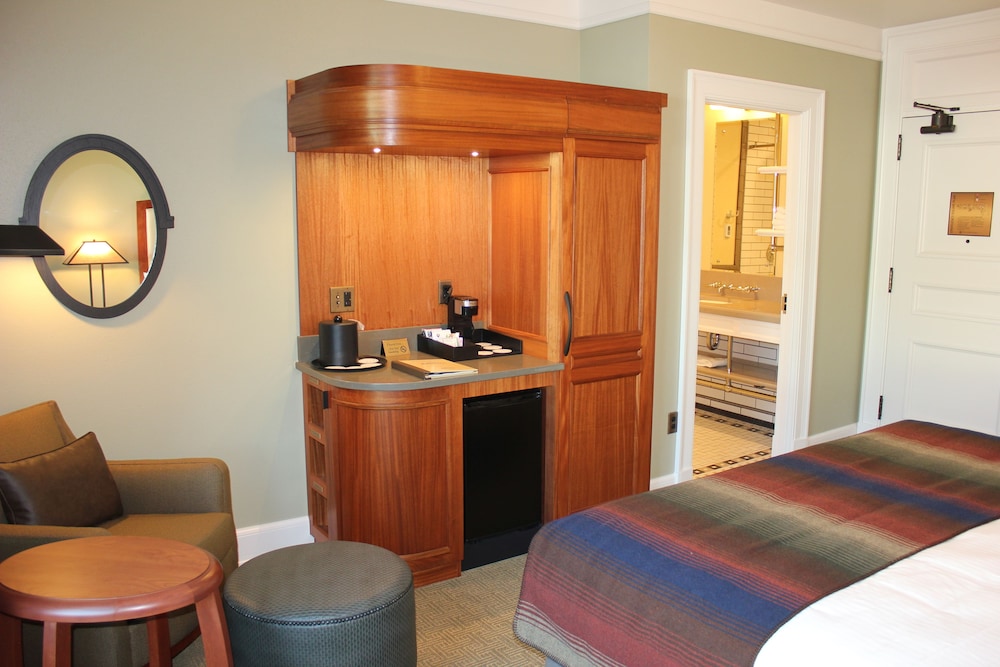 mammoth hot springs and cabins inside the park