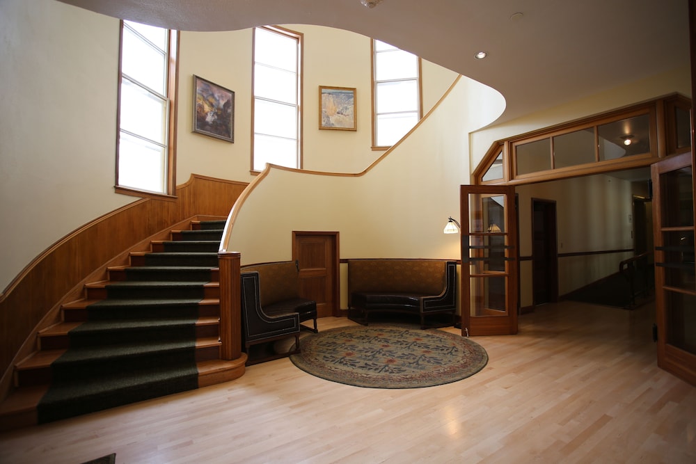 mammoth hot springs and cabins inside the park