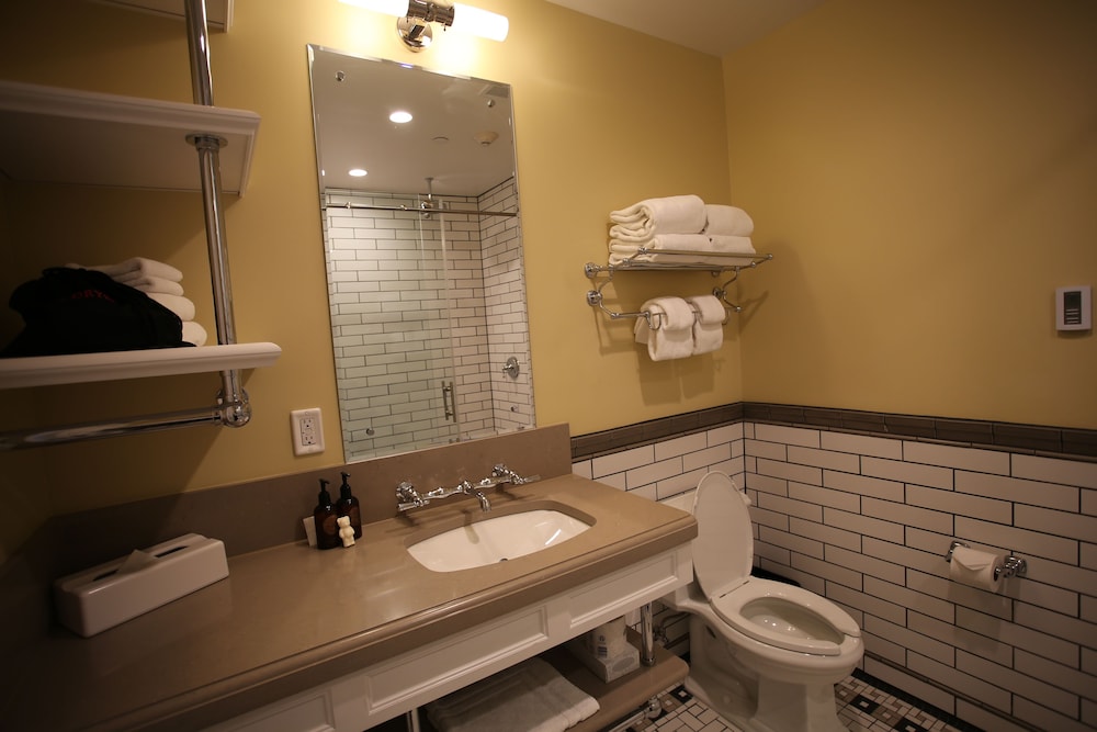 mammoth hot springs and cabins inside the park