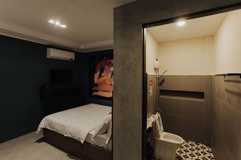 grey hotel and motel