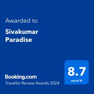 sivakumar paradise
