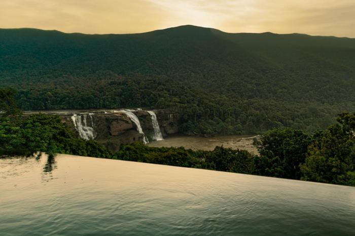 flora misty falls athirappilly