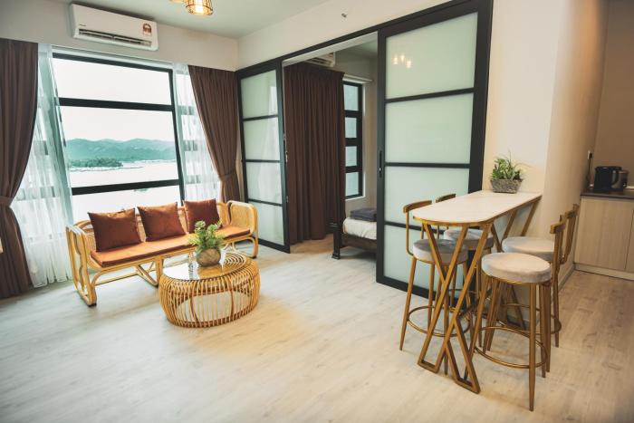 tf sunset ocean view homestay jesselton quay