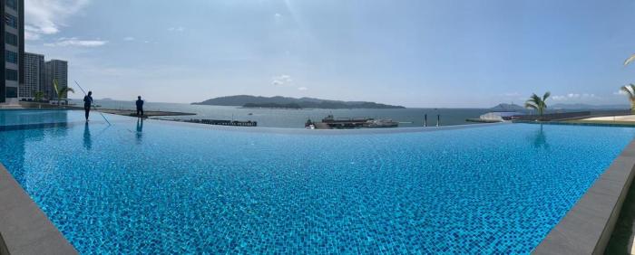 tf sunset ocean view homestay jesselton quay