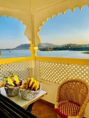hotel vallabh with lake facing balcony