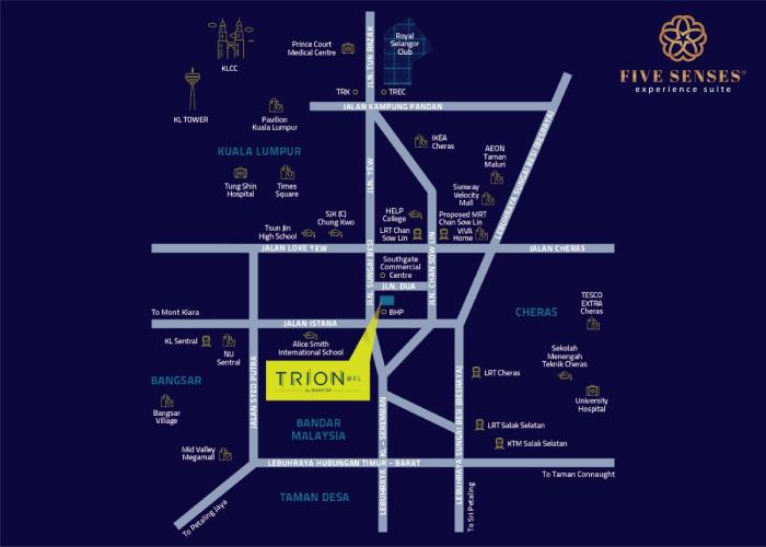 trion one suites kuala lumpur by five senses
