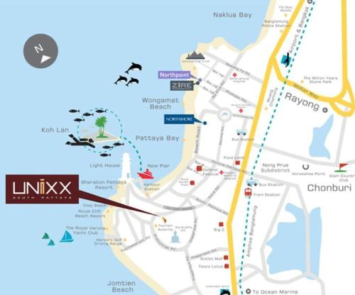 sea view high floor 2 bed room