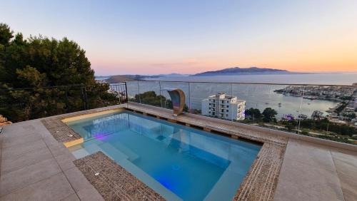 sunset shoreline saranda hotel