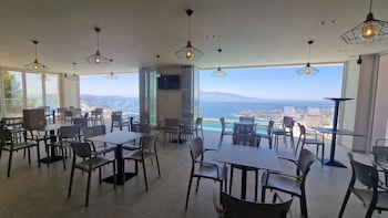 sunset shoreline saranda hotel