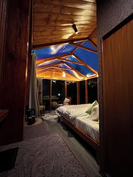 glass cabins and cafe by urban monk