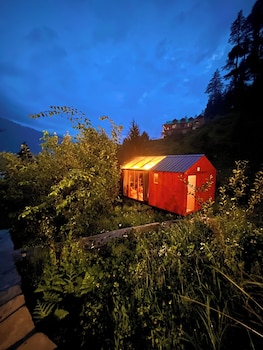 glass cabins and cafe by urban monk