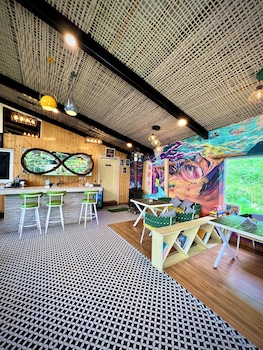 glass cabins and cafe by urban monk