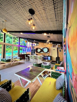 glass cabins and cafe by urban monk