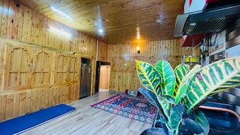 snow and field view homestay