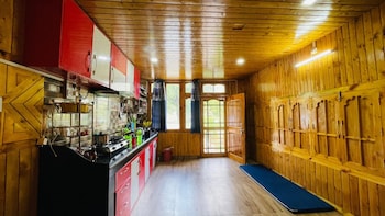 snow and field view homestay